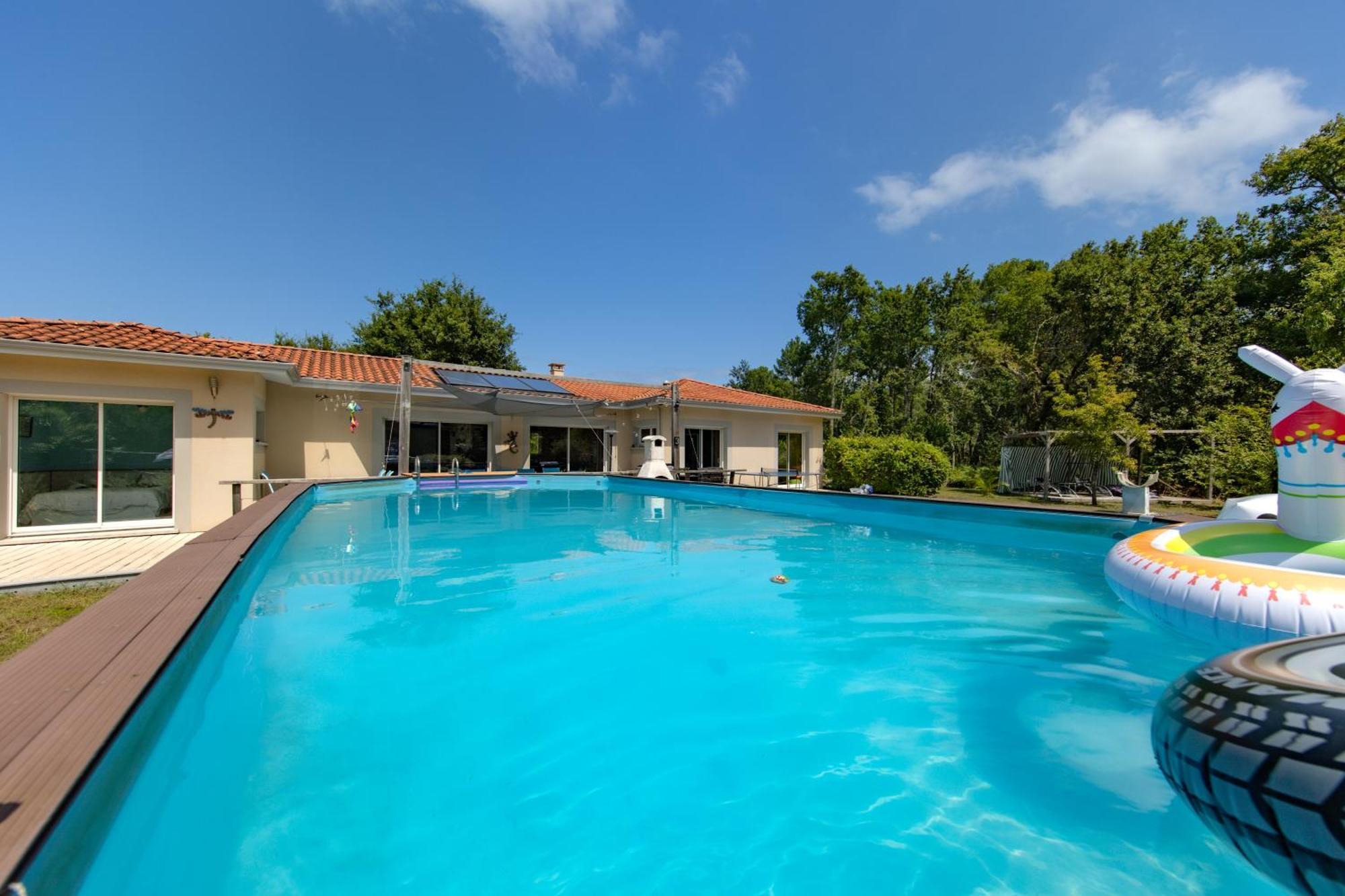 Familiale Sur 3000M2 Avec Piscine Villa Biscarrosse Exterior photo